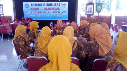 Lomba Simulasi GN AKSA di Rumah Dinas Bupati Bantul